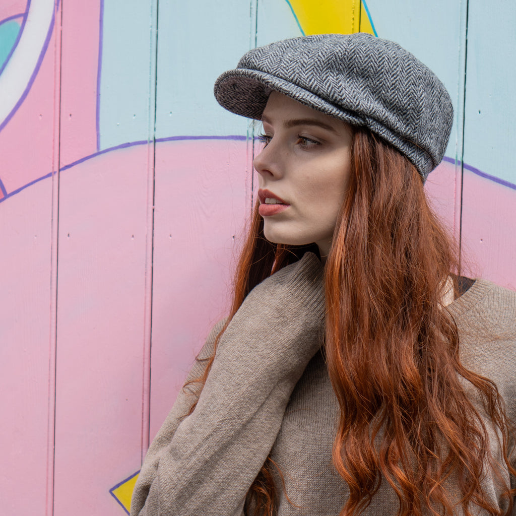 The Lomond Newsboy Ladies Harris Tweed Baker Boy Cap – Borges