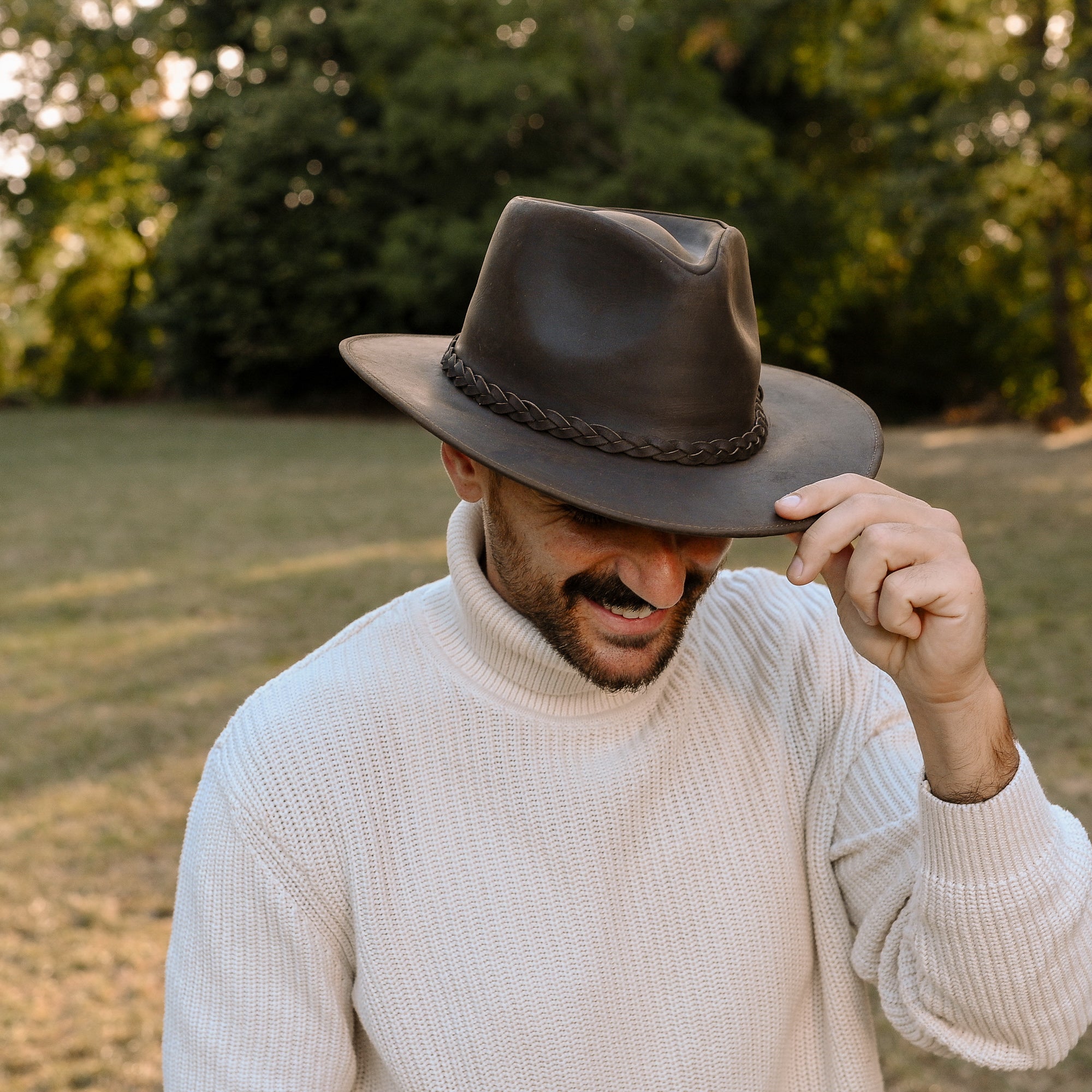 The Wilde Premium Leather Fedora – Borges Scott