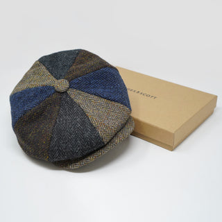 The Tay - Casquette Baker Boy Patchwork - Harris Tweed - 100% Laine