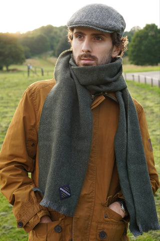 Irish wool mens scarf from Borges & Scott