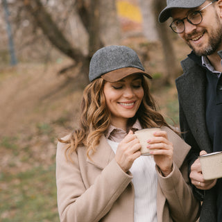 The Sligo - Baseball Cap - 100% Wool - Irish Tweed - Nubuck Peak