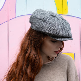 The Lomond Newsboy - Ladies Harris Tweed Baker Boy Cap