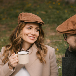 The Tanner - Casquette plate en cuir - Casquette en cuir de porc souple