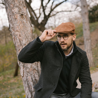 The Tanner - Casquette plate en cuir - Casquette en cuir de porc souple