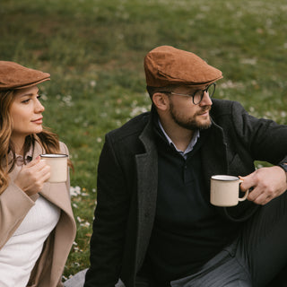 The Tanner - Casquette plate en cuir - Casquette en cuir de porc souple