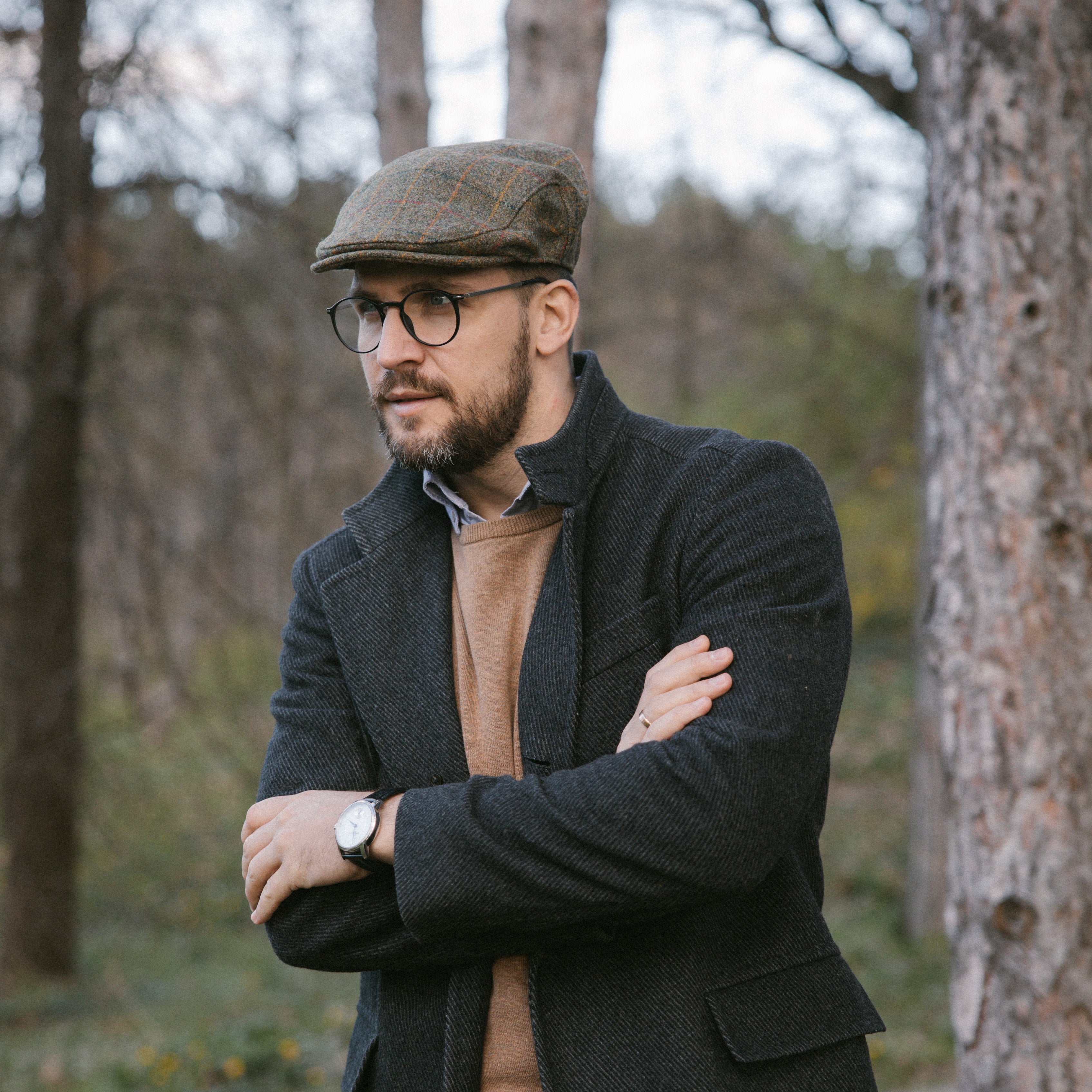 The Woodsman Waterproof Yorkshire Tweed Flat Cap – Borges Scott