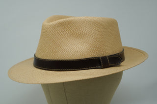 The Savanna - Leather Trimmed Teardrop Panama Hat