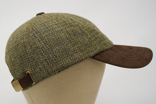 The Sligo - Baseball Cap - 100% Wool - Irish Tweed - Nubuck Peak