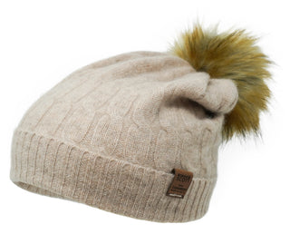 The Meribel - 100% Cashmere - Removeable Bobble Hat