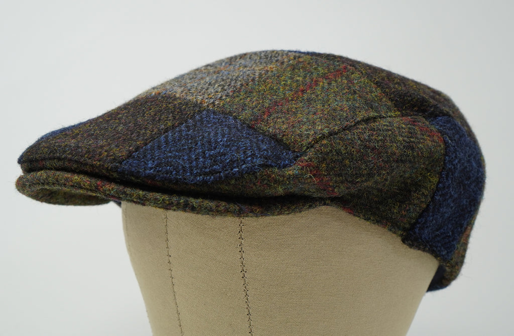 The Muir - Patchwork Flat Cap - 100% Wool - Harris Tweed – Borges & Scott