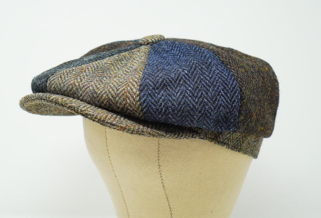 The Tay - Patchwork Baker Boy Cap - Harris Tweed - 100% Wool – Borges ...