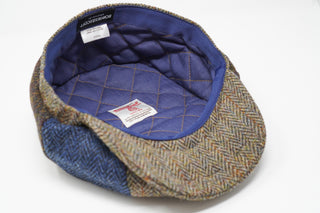 The Tay - Casquette Baker Boy Patchwork - Harris Tweed - 100% Laine