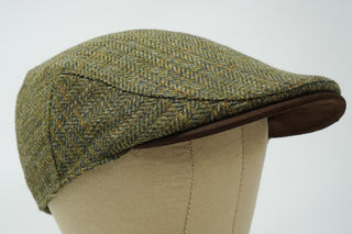 The Sloan - Tweed irlandais avec casquette en cuir